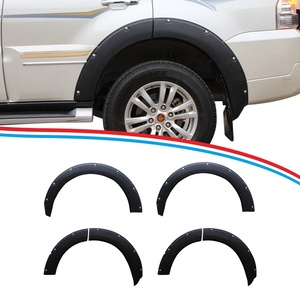 Extensions d'ailes noires avec garniture de bord pour carrosserie automobile TXR, accessoires extérieurs pour Mitsubishi Pajero V97 V93 2006- - Product Image 3