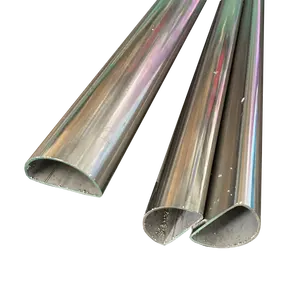 Tubos de forma especial estirados en frío tubo de acero medio redondo personalizado