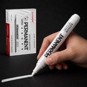 JUPAI 1 Pezzo <span class=keywords><strong>Pennarello</strong></span> Indelebile Impermeabile in Metallo, Penna a Vernice Bianca Permanente <span class=keywords><strong>per</strong></span> Lavaggio, Pittura Artistica, Graffiti, <span class=keywords><strong>Tessuti</strong></span>, Legno, Pelle, Punta 3MM - Product Image 6