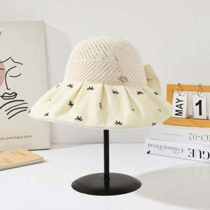 Wholesale Unisex Sunscreen <b>Hat</b> <b>Summer</b> Sunshade Anti-Ultraviolet Large-brimmed Bucket <b>Hat</b> Mesh Fabric Casual Fishing - Product Image 6