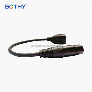 Câble adaptateur XLR RJ45 XLR <span class=keywords><strong>3</strong></span> <span class=keywords><strong>broches</strong></span> femelle vers RJ45 femelle convertisseur <span class=keywords><strong>DMX</strong></span> 29cm métal et plastique - Product Image 2