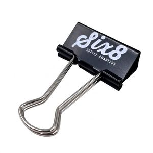 Cadeaux promotionnels - Clips de reliure en métal noir - Product Image 4