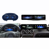 Écran numérique double haute définition 12,3 pouces pour tableau de bord, autoradio DVD compatible avec Benz W205 C X253 GLC 2015-2020, approvisionnement en gros