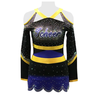 Sacs de rangement pour uniformes de cheerleading professionnels, étuis pour raquettes, sacs de rangement American Girl, rouge/noir/bleu/violet, motifs personnalisés, strass