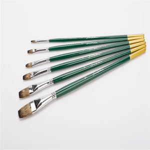 Pinceau à dessin artistique en poils de mongolie, 6 pièces, <span class=keywords><strong>pour</strong></span> peinture acrylique, <span class=keywords><strong>aquarelle</strong></span>, livraison gratuite - Product Image 1