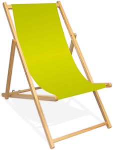 Hot Tumbona Sling clásico plegable de madera imagen completa impresa silla de madera de playa