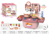 Jouets de cuisine pour enfants, ensemble de jouets de cuisine pour garçons et filles, ustensiles de cuisine et vaisselle simulés, comptoir de cuisine