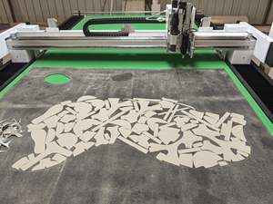 Máquina cortadora de cuero CNC digital vibratoria CNC Jinan AMOR/máquina cortadora de vibración - Product Image 3