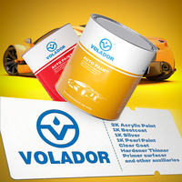Peinture automobile de marque VOLADOR, vernis à haute brillance, durcisseur, laque, acrylique 2K, couche de finition transparente, base 1K, pulvérisation, résistant aux UV, pour voiture
