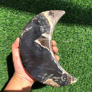 Cristales de Ágata Volcánica al por Mayor, Cristal Lunar Artesanal, Cuarzo Reactivo a los Rayos UV, Tallado de Luna de Forma Irregular para Decoración del Hogar y Regalos - Product Image 2