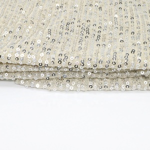 Bán buôn nhà sản xuất giá tốt nhất thiết kế đồng bằng lưới vàng sequin thêu vải cho Đảng Dress - Product Image 2