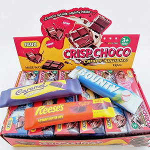 Großhandel Neue Simulation Schokoladen-Crunchy-<span class=keywords><strong>Snickers</strong></span> PU Squishy Langsam Rückfederndes Quetschspielzeug Stressabbau Fidget Toy Blind Box Geschenk - Product Image 2