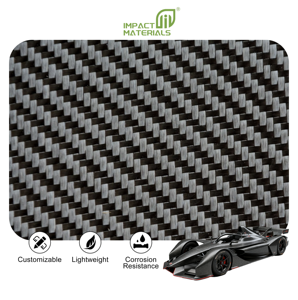 맞춤형 고강도 1k/3k/12k 180g/240g/300g 1m/2m 폭 2x2 직조 평직 새틴 트윌 카본 섬유 원단 롤 - Product Image 1