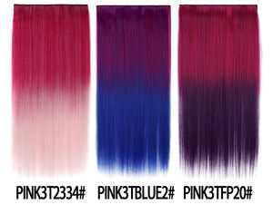 Extensiones de Cabello Lacio de 60 cm con Clip, 5 Clips, Cabello Sintético para Mujer, Disfraz de Halloween, Postizo Largo - Product Image 2