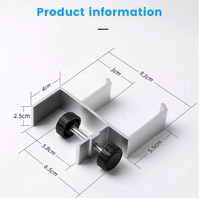 Support pour casque LKL, support pour casque sous le bureau, crochet pour casque en aluminium pour casque de jeu