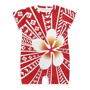 Pacific Heritage vestiti per bambini traspiranti di alta qualità su richiesta su misura manica corta tuta per bambini Drop Shipping - Product Image 6