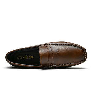 Zapatos de Cuero Genuino de Alta Calidad, Antideslizantes, para Hombre, Marca Italiana, Mocasines Formales de Lujo, Sin Cordones, Talla Grande 47, Oferta en USA - Product Image 5