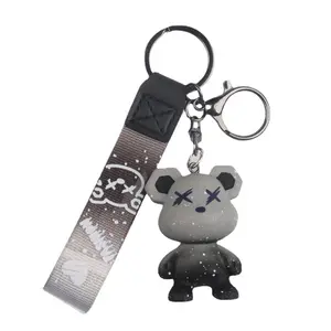 Xinxingน่ารักการ์ตูนกิ้งก่าหมีพวงกุญแจ 3D PVC อะนิเมะStarหมีจี้รถพวงกุญแจกระเป๋าเป้สะพายหลังเครื่องประดับของขวัญเพื่อน