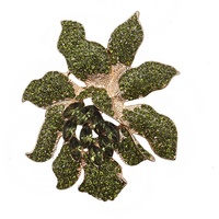 Broches d'orchidées brillantes en cristal, pour femme, bijoux tendance, cadeau idéal, collection