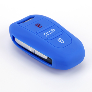 <span class=keywords><strong>Prix</strong></span> de gros Housse de clé de voiture flexible décorative en silicone à 3 boutons - Product Image 2