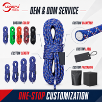Corde statique LONGPU en nylon 2 brins haute résistance 9mm 10mm 10.5mm 11mm 12mm 14mm pour protection, levage auxiliaire et escalade