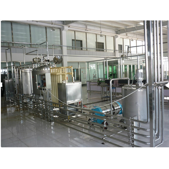 Complete Turnkey Stainless Steel Ice Cream Production Line With Mixing Pumps Piping System for Dairy Plant