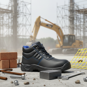 Scarpe Antinfortunistiche <span class=keywords><strong>S3</strong></span> Personalizzabili per Uomo, Punta in Acciaio, Resistenti all'Olio, Impermeabili, in Pelle, <span class=keywords><strong>Calzature</strong></span> Protettive per il <span class=keywords><strong>Lavoro</strong></span> - Product Image 1
