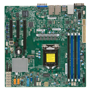 เมนบอร์ดเซิร์ฟเวอร์ MBD-X11SSH-F แบบ Micro-ATX รองรับซีพียู Intel <span class=keywords><strong>C236</strong></span> LGA-1151 (Socket H4) หนึ่งตัว และรองรับ DDR4 - Product Image 1