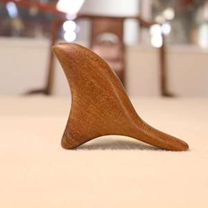 Alat pijat badan kayu 14X7CM, alat pijat badan kayu, akupunktur kaki, terapi rol pemijat, kepingan merdian, perawatan kesehatan limfatik - Product Image 4