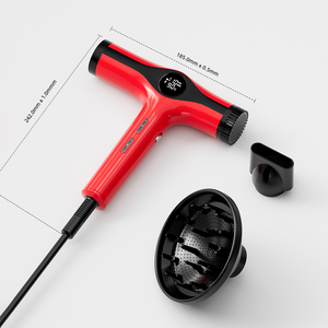 Asciugacapelli Ionico ad Alta Velocità con Motore BLDC 1600W, Asciugacapelli Professionale da Salone con Display LED, Beccucci Magnetici e Diffusore - Product Image 6