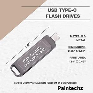 Biểu Tượng Tùy Chỉnh 64GB USB C 2In 1 Ổ Đĩa Flash Cá Nhân Kim Loại USB 3.0 32GB Bộ Nhớ Cho Công Ty Quà Tặng Số Lượng Lớn Các Mặt Hàng Khuyến Mại - Product Image 4