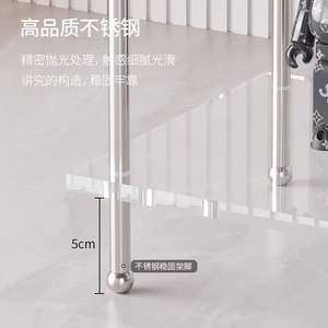 Mesa Auxiliar de Piedra de Lujo Ligero para Sala de Estar, Mesa de Centro Extraíble, Estante de Almacenamiento para Cocina y Hogar - Product Image 4