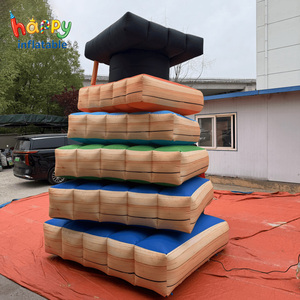 Orsacchiotto Gonfiabile per Cerimonia di Laurea con Palloncino a Forma di Libro, Mascotte Gigante per Feste di Diploma - Product Image 3