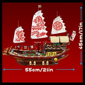 BARCO PIRATA (3066 PIEZAS) Bloques <span class=keywords><strong>de</strong></span> Construcción, Juguete <span class=keywords><strong>de</strong></span> Rompecabezas para Niños, Kits <span class=keywords><strong>de</strong></span> Modelos para Juguetes Educativos, Bloques <span class=keywords><strong>de</strong></span> Construcción para Armar - Product Image 2