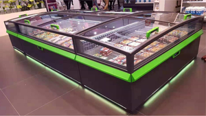 Réfrigérateur congélateur pour aliments, machine de <span class=keywords><strong>supermarché</strong></span> en profondeur, présentoir jumbo, glacière pour nourriture glacée, 1 pièce - Product Image 2