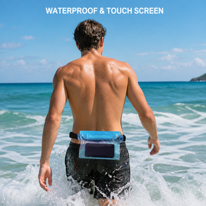 Pochette Téléphone Étanche en PVC Sac Banane Bandoulière Unisexe Minimaliste pour Natation Rafting Activités de Plein Air - Product Image 1