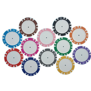 Jetons de poker personnalisés en <span class=keywords><strong>composite</strong></span> d'argile lourde Blank Crown avec noyau en fer, longs et courts, pour le Texas Hold'em - Product Image 4