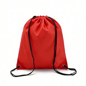 Custom Logo Print Waterproof Durable Polyester <b>Bags</b> Sports Shoe Gym Sack Drawstring Backpack for Travel Sport - Product Image 3