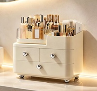 Organisateur de maquillage de comptoir avec tiroirs, boîte de rangement cosmétique, organisateur de soins de la peau pour coiffeuse, haute qualité, nouvelle arrivée, vente en gros d'usine