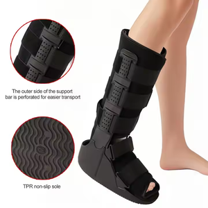 Botte de rééducation orthopédique médicale de haute qualité, attelle de marche pour cheville et genou, aide à la marche articulée, certifiée CE, nylon TPR - Product Image 3