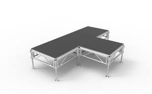 Mesa de Exhibición Portátil de Aleación de Aluminio y Vidrio para Exteriores, de 4 pies x 8 pies, para Eventos, Conciertos, Exposiciones de Autos, Tamaño 1.22*2.44m, Precio de Fábrica - Product Image 4