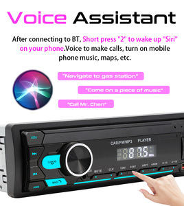 Đầu CD xe hơi đa năng BQCC 1DIN, Radio MP3, <span class=keywords><strong>Bluetooth</strong></span>, FM, AUX-<span class=keywords><strong>in</strong></span>, USB, nút bấm nhiều màu, điều khiển từ xa qua ứng dụng, đầu phát đa phương tiện trên xe hơi - Product Image 2