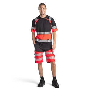 BLAKLADER - 154118119955C54 <b>Hi</b>-<b>Vis</b> <b>shorts</b> stretch Black/Red - EAN 7330509799536 <b>HI</b>-<b>VIS</b> WORKWEAR - Product Image 3