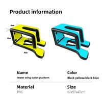 Plateforme de lancement gonflable en PVC pour hydrofoil, support d'entraînement pour SUP et Wing Foil, plateforme aquatique pour sports nautiques, plage et lac