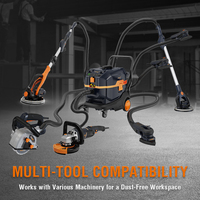 Aspirateur Eau et Poussière Industriel Commercial MAXXT M Class Max 3800W, avec Nettoyage Automatique du Filtre et Extracteur de Poussière