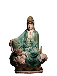 Escultura de Cerámica Shiwan, Guanyin <span class=keywords><strong>Cixin</strong></span> Cloud Feng Zhiwei, Edición Limitada China, 288 Piezas - Product Image 3