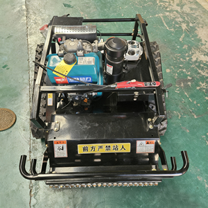 HUADA188-56YC công nghiệp cấp động cơ diesel tự làm 4-đột quỵ không dây robot Máy cắt cỏ điều khiển từ xa nhỏ Crawler cắt cỏ - Product Image 4