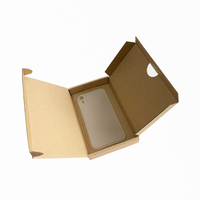 Boîte en papier kraft imprimé personnalisé biodégradable, boîte postale pour étui de téléphone portable, boîte d'emballage