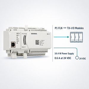 โมดูลอินเทอร์เฟซบัส TXB1.P1 P1 สำหรับโมดูล TX-I/O 24 VDC 14.4 W ระบบควบคุมราง DIN ตัวควบคุมเฉพาะ - Product Image 2