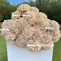 Fleur Artificielle de Bonne Qualité Hortensia Rose à Tête Unique pour Décoration de Mariage et Fête
